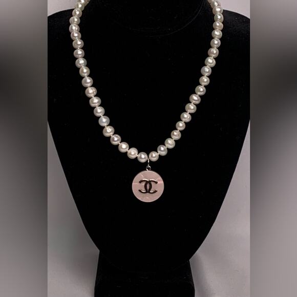 EFFY Cultured Freshwater Pearl 18" Necklace Chanel - Picture 8 of 10